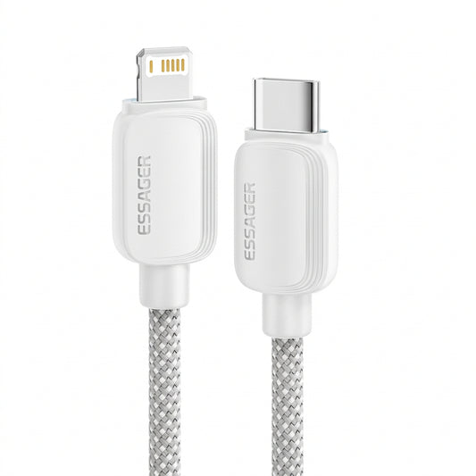 Cable de Carga Rápida ESSAGER Tipo-C a Lightning 29W Blanco