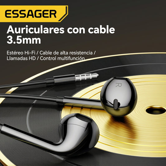 Audífonos ESSAGER con Cable Jack 3,5 mm