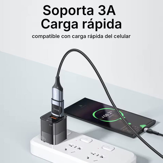 Pack 3 Adaptadores OTG ESSAGER: USB-C, USB-A y Micro USB