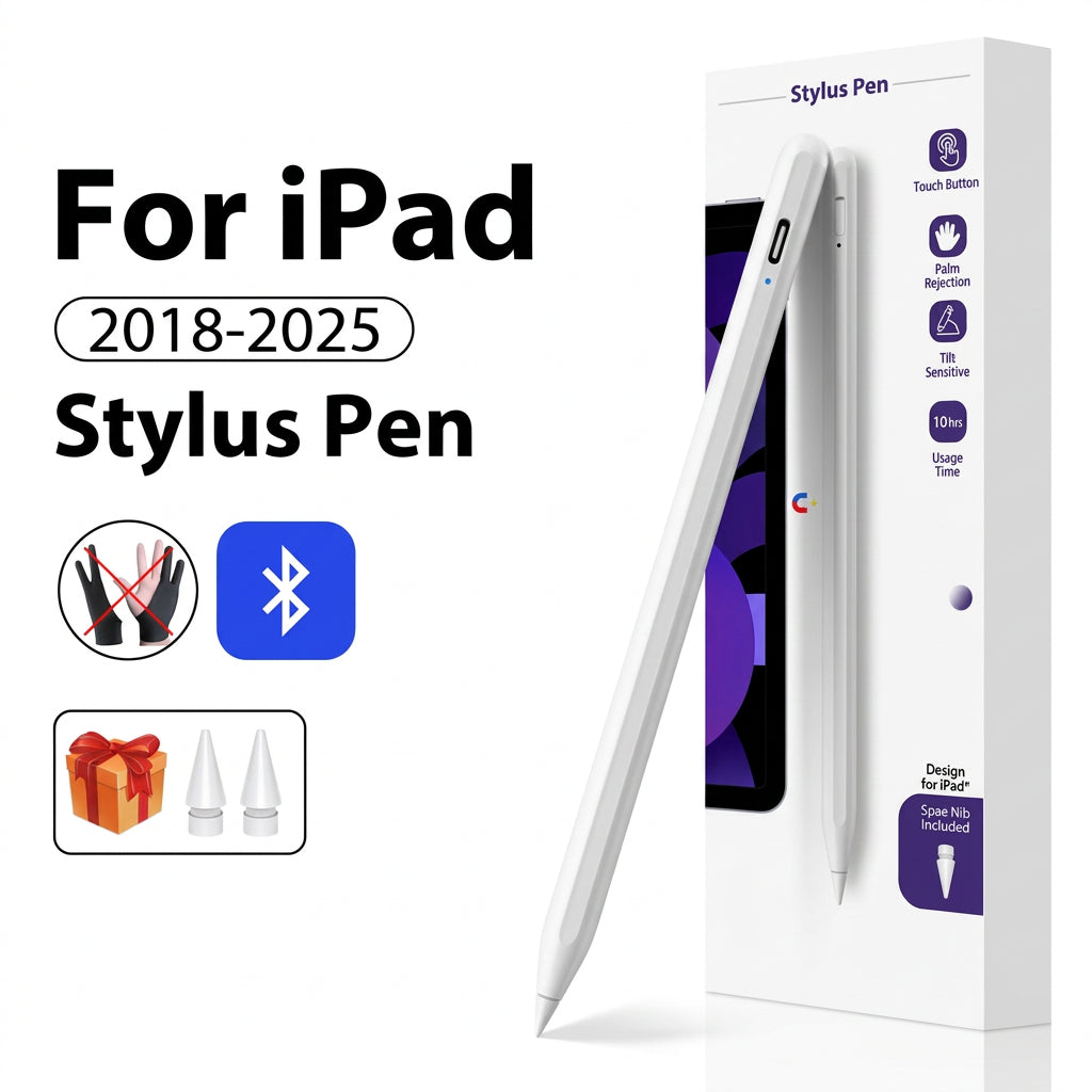 Lápiz Stylus para iPad 2018–2025 con Rechazo de Palma