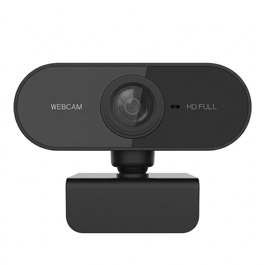 Webcam Full HD 1080p con Micrófono Incorporado, Negra