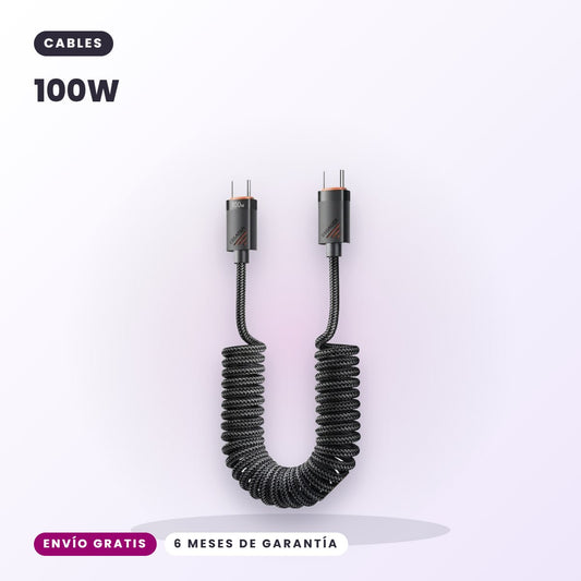 landing 1 - Cable espiral USB-C 100W