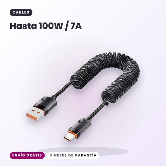landing 1 - Cable espiral USB-A a USB-C