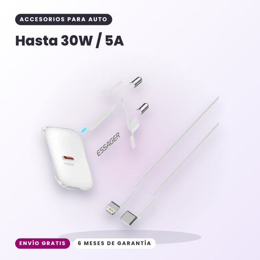 landing 1 - Cargador auto 30W