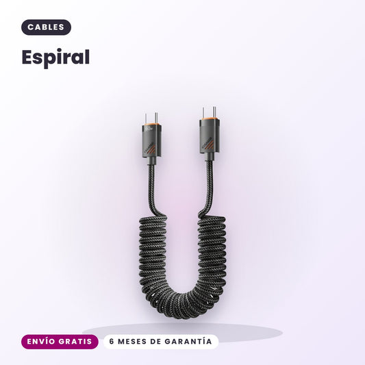 landing 1 - Cable espiral USB-C 60W