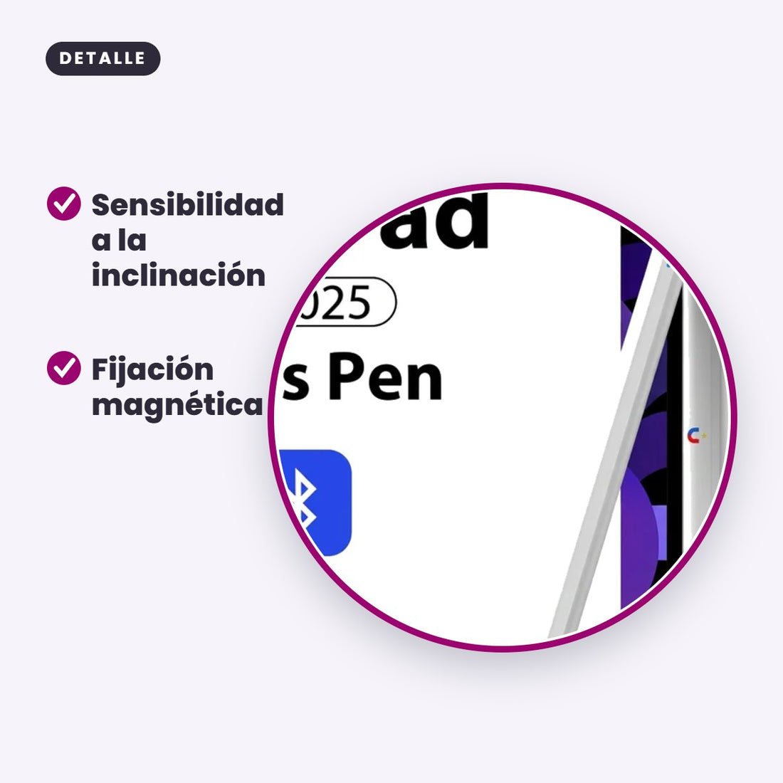Lápiz Stylus para iPad 2018–2025 con Rechazo de Palma