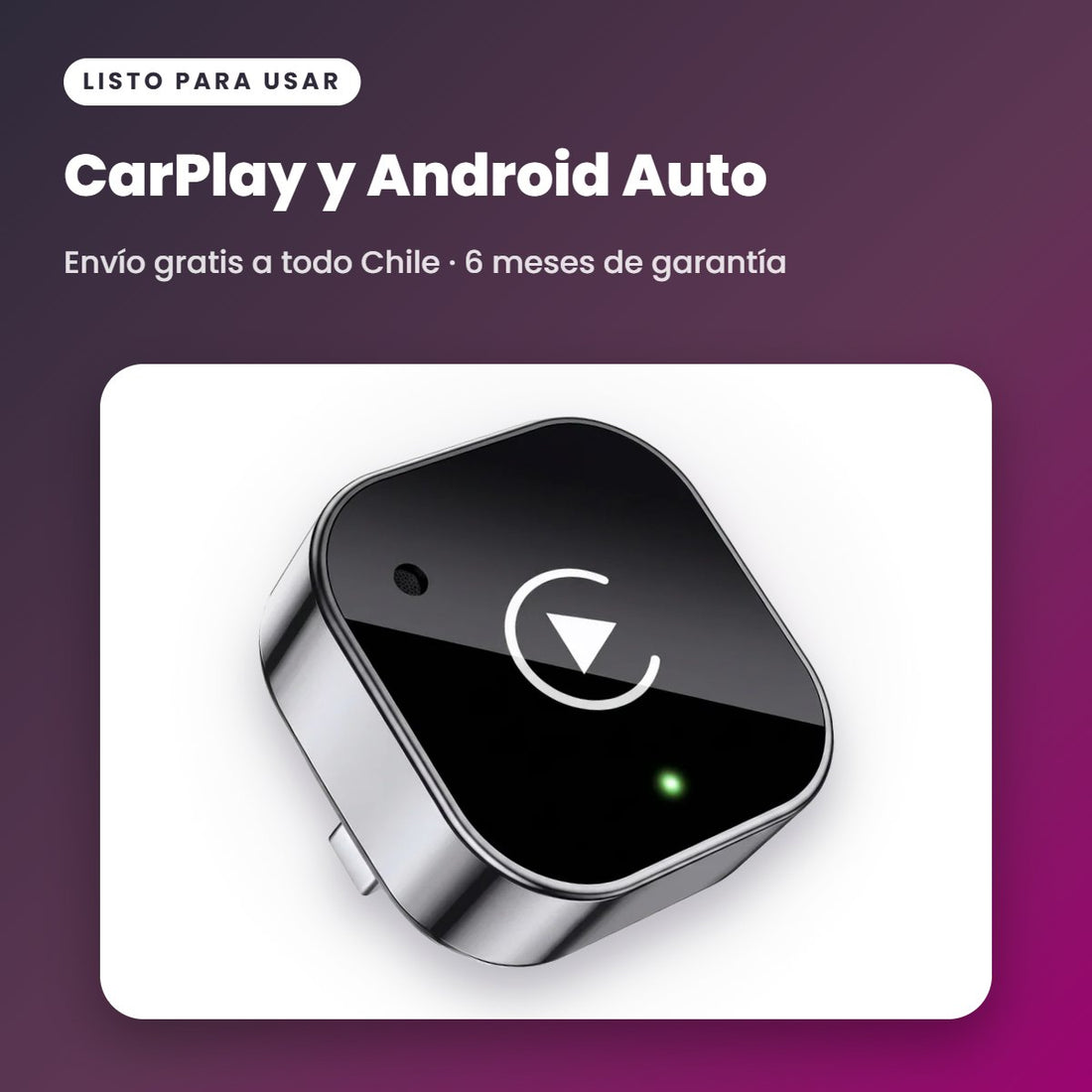 Adaptador CarPlay y Android Auto Inalámbrico 2 en 1