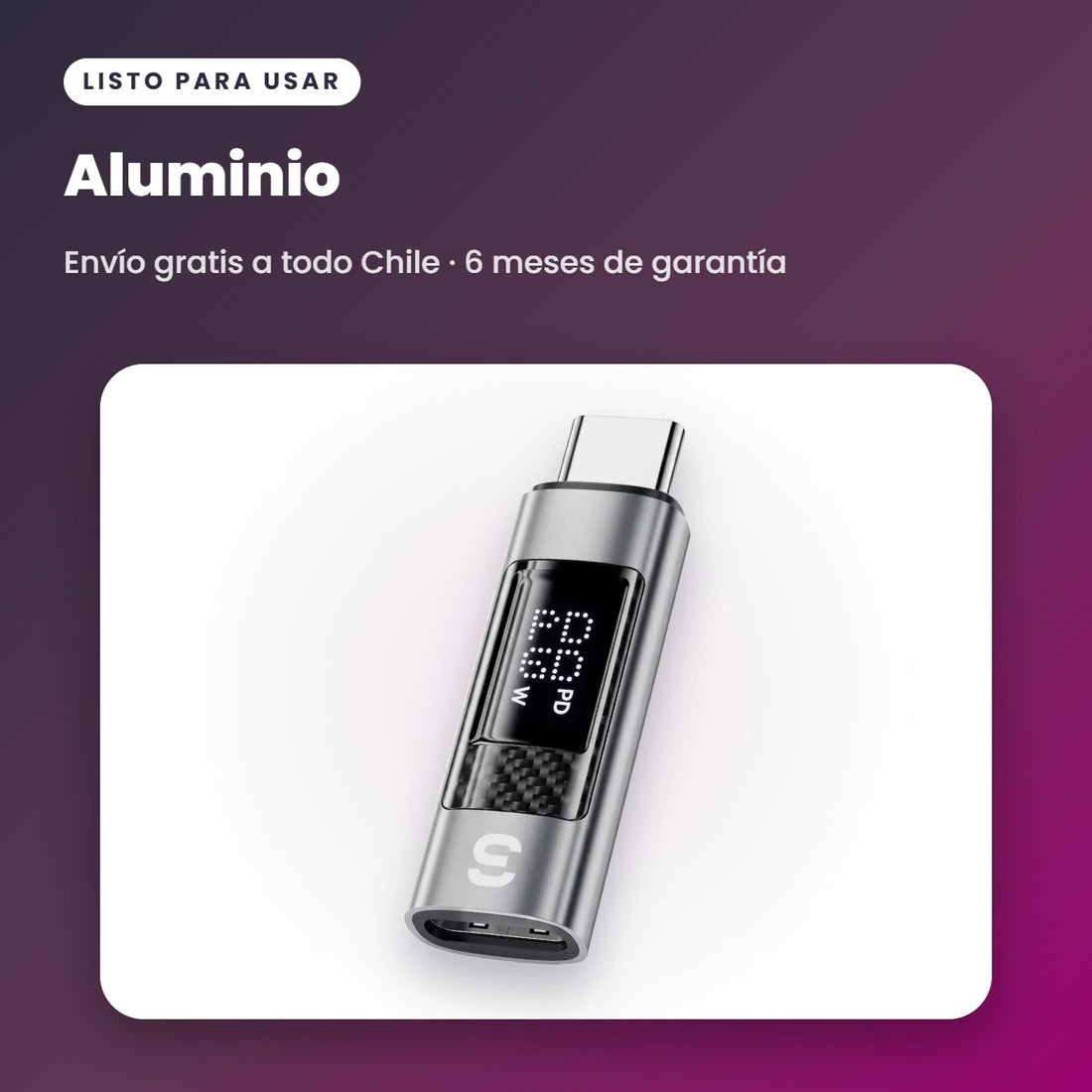 Adaptador ESSAGER Lightning a Tipo-C OTG 60W