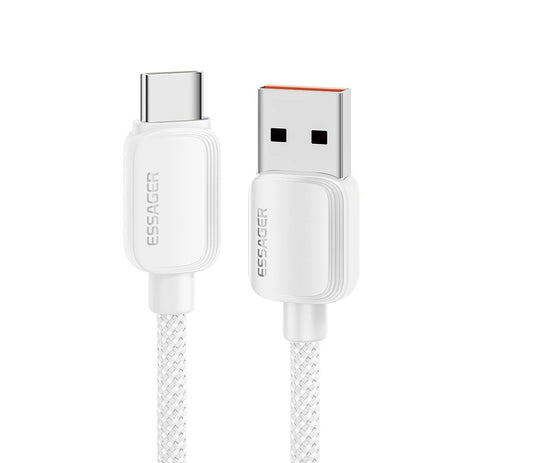 Cable de Carga Rápida ESSAGER USB-A a Tipo-C 100W Trenzado